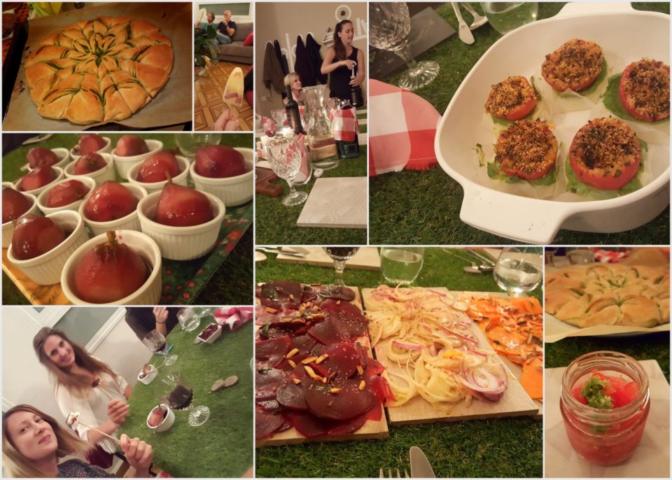 תמונות מארוחה טבעונית איטלקית אצל נדיה ב-EATWITH
